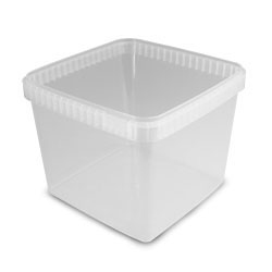 CONTENANT SÉCURISÉ CLAIR CARRÉ 32OZ