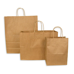 SAC À POIGNÉES TORSADÉES KRAFT BRUN