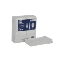TORK SERVIETTE DE TABLE BLANCHE 1/8 2PLIS