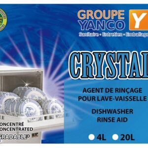 CRYSTAL AGENT DE RINÇAGE POUR LAVE-VAISSELLE.