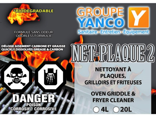 NET PLAQUE 2 NETTOYEUR À PLAQUE RTU. 4L.
