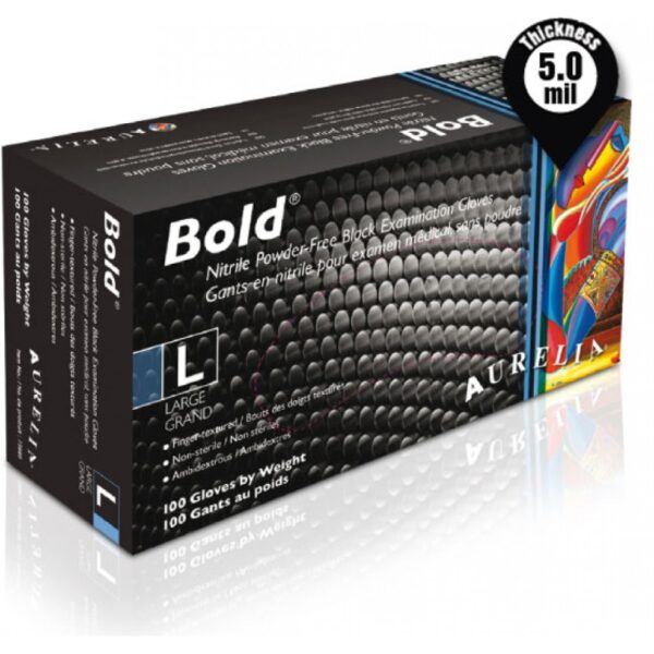 GANT NITRILE NOIR 5MIL BOLD