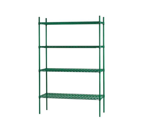 Tablette en époxy vert